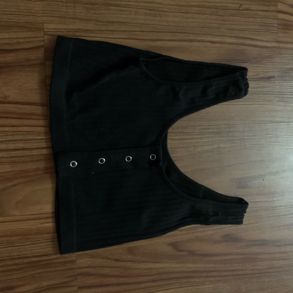 Cotton Candy Black Crop Top